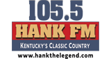 105.5 Hank FM radio live streaming logo