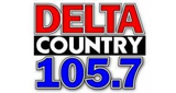Delta Country 105.7 radio live streaming logo