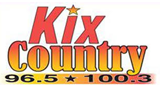KIX Country 96.5 FM radio live streaming logo