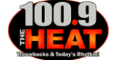 100.9 The Heat Radio Station Logo 100.9 The Heat radio live streaming logo