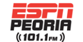 101.1 ESPN Peoria radio live streaming logo