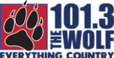 101.3 The Wolf Radio Station Logo 101.3 The Wolf radio live streaming logo