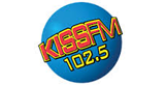 102.5 Kiss FM radio live streaming logo