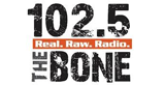 102.5 The Bone Radio Station Logo 102.5 The Bone radio live streaming logo