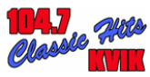 104.7 KVIK radio live streaming logo