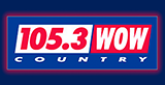 105.3 WOW Country Radio Station Logo 105.3 WOW Country radio live streaming logo