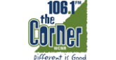 106.1 The Corner Radio Station Logo 106.1 The Corner radio live streaming logo