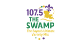 107.5 The Swamp Radio Station Logo 107.5 The Swamp radio live streaming logo
