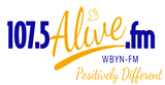 107.5Alive.fm – WBYN-FM radio live streaming logo