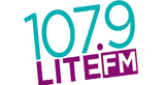 107.9 LITE-FM Radio Station Logo 107.9 LITE-FM radio live streaming logo