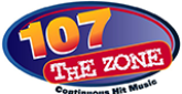 107 The Zone radio live streaming logo