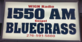 1550 AM Bluegrass radio live streaming logo