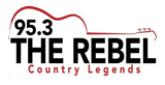 95.3 The Rebel Radio Station Logo 95.3 The Rebel radio live streaming logo