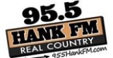 95.5 Hank FM radio live streaming logo