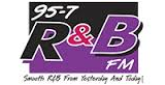 95-7 R&B FM radio live streaming logo
