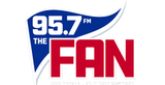 95.7 The Fan Radio Station Logo 95.7 The Fan radio live streaming logo