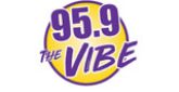 95.9 The Vibe Radio Station Logo 95.9 The Vibe radio live streaming logo
