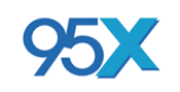 95X radio live streaming logo