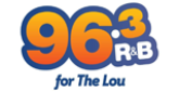 96.3 R&B for The Lou radio live streaming logo