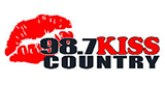 98.7 Kiss Country Radio Station Logo 98.7 Kiss Country radio live streaming logo