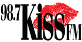 98.7 Kiss FM radio live streaming logo