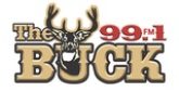 99.1 The Buck Radio Station Logo 99.1 The Buck radio live streaming logo