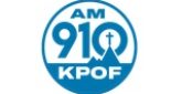 AM910 KPOF Radio Station Logo AM910 KPOF radio live streaming logo