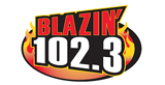 Blazin' 102.3 radio live streaming logo