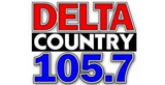 Delta Country 105.7 radio live streaming logo