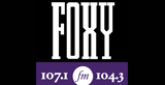 Foxy 107.1/104.3 radio live streaming logo