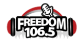 Freedom 106.5 radio live streaming logo