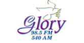 Glory 98.5 FM radio live streaming logo