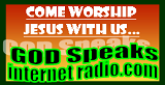 GOD Speaks internet radio radio live streaming logo