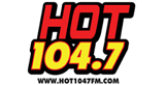 Hot 104.7 Radio Station Logo Hot 104.7 radio live streaming logo