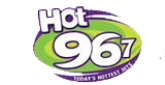 Hot 96.7 radio live streaming logo