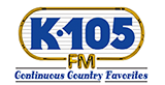 K 105 radio live streaming logo