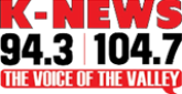 K-News 94.3 radio live streaming logo