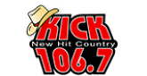 Kick 106.7 Radio Station Logo Kick 106.7 radio live streaming logo