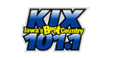 Kix 101.1 radio live streaming logo