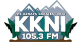 KKNI 105.3 FM Radio Station Logo KKNI 105.3 FM radio live streaming logo