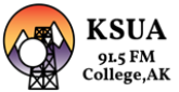 KSUA 91.5 FM Radio Station Logo KSUA 91.5 FM radio live streaming logo