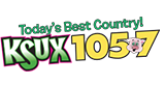 KSUX 105.7 Radio Station Logo KSUX 105.7 radio live streaming logo