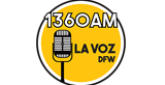 La Voz 1360 AM radio live streaming logo