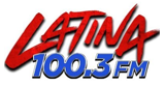 Latina 100.3 radio live streaming logo