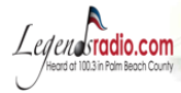 Legends 100.3 FM Radio Station Logo Legends 100.3 FM radio live streaming logo