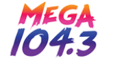 Mega 104.3 FM radio live streaming logo