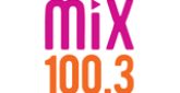 Mix 100.3 FM Radio Station Logo Mix 100.3 FM radio live streaming logo