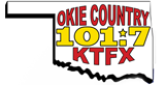 Okie Country 101.7 Radio Station Logo Okie Country 101.7 radio live streaming logo
