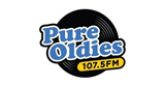 Pure Oldies 107.5 radio live streaming logo