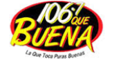Que Buena 106.7 radio live streaming logo
